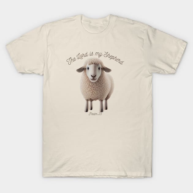 The Lord Is My Shepherd Psalm 23 T-Shirt by GrammyD